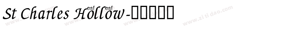 St Charles Hollow字体转换